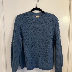 Sezane Blue Pullover Knit Sweater